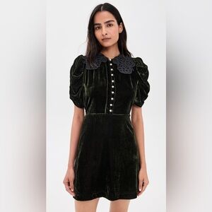 Sea Norabelle Short Sleeve Velvet Mini Dress size 6